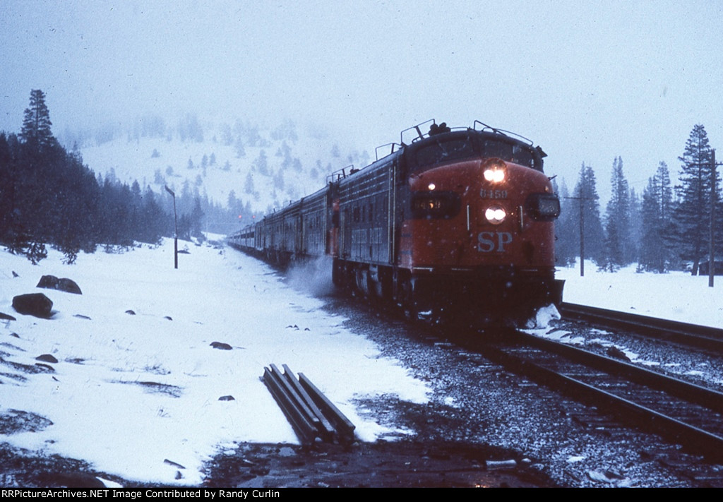 SP 6459 fighting a late season snow squall